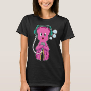 Octopus Headphone Music T-Shirt
