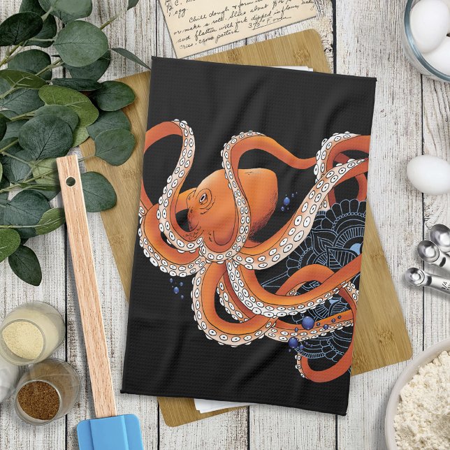 Octopus henna geschirrtuch (Von Creator hochgeladen)