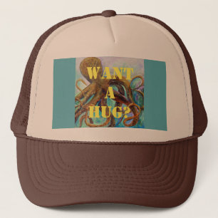 Octopus Hug Trucker Hat Truckerkappe