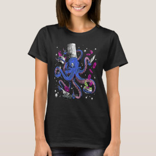 Octopus Kalmar Octopus Küche Koch T-Shirt