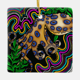Octopus Keramik Ornament