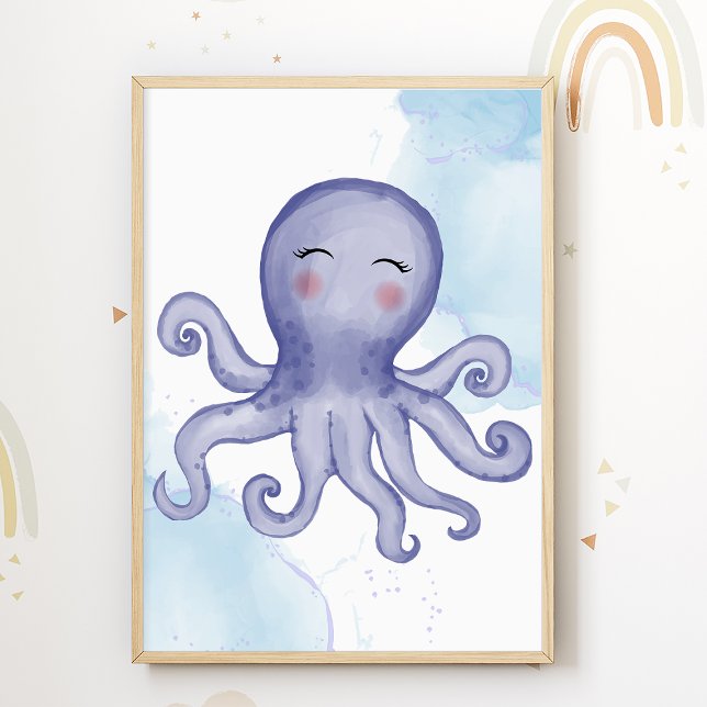 Octopus Kinderzimmer Poster Sea Animal Kids (Von Creator hochgeladen)