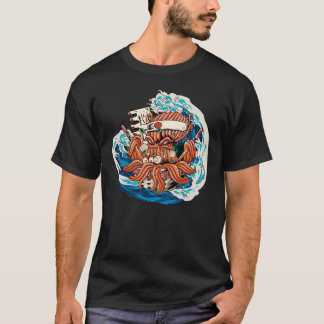 Octopus Kraken essen Japanisches Ramen 1 T-Shirt