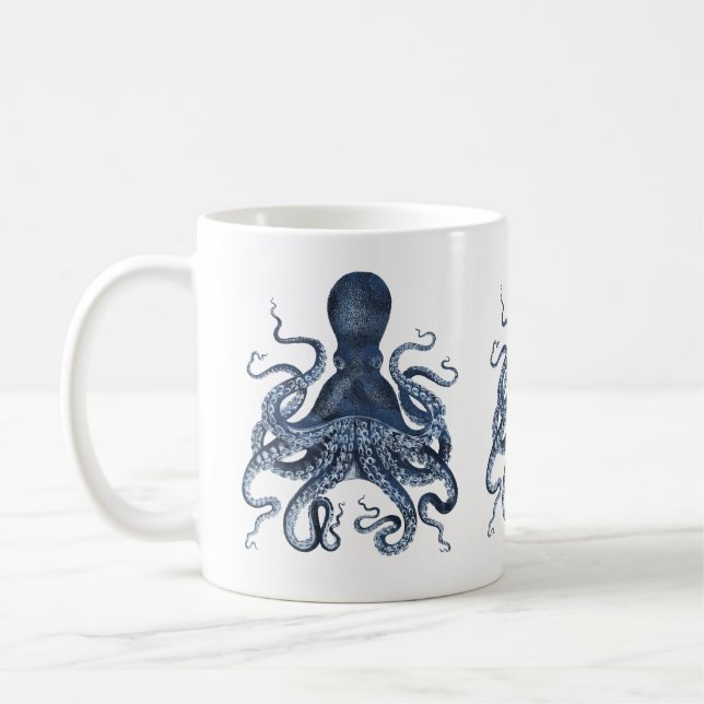 Octopus Kraken Nautical Ocean Marine Kaffeetasse (Links)