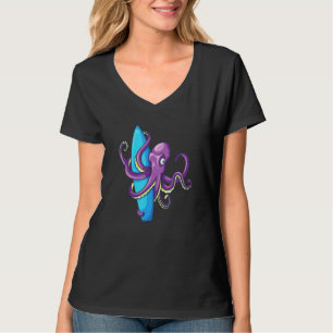 Octopus Kraken verfügt über eine Surfbrett-Surfson T-Shirt