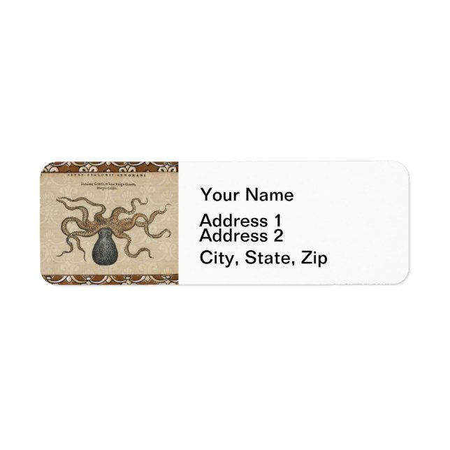 Octopus Kraken Vintag Illustration (Vorne)