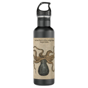 Octopus Kraken Vintag Illustration Trinkflasche