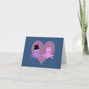 Octopus-Liebe Feiertagskarte