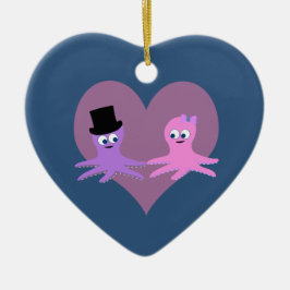 Octopus-Liebe Keramik Ornament