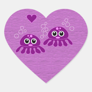 Octopus Love autocollants personnalisables