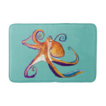 Octopus Meereswelt Aquarellkunst