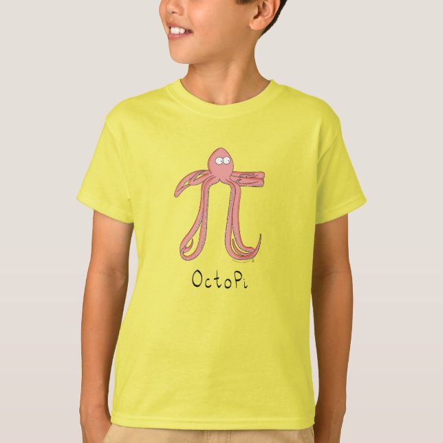 Octopus mignon Math Pi Day T-Shirt garçon (Devant)