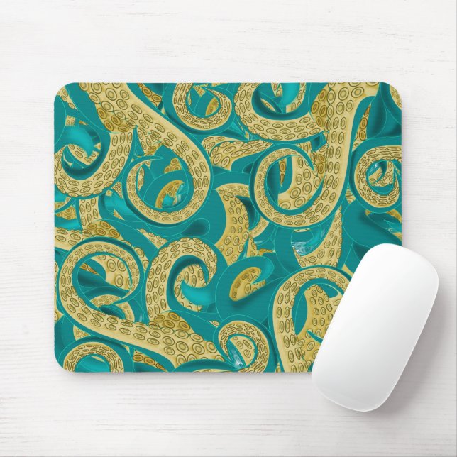 Octopus Mouse Pad Mousepad (Mit Mouse)