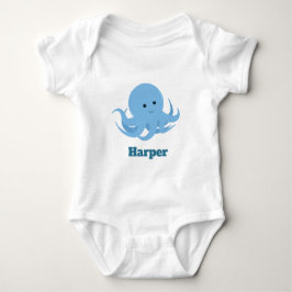 Octopus Name Süße Tier Cartoon Baby Strampler