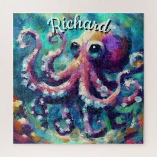 Octopus Nautical Beach Coastal Personalisiert