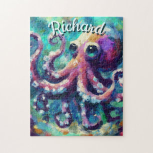 Octopus Nautical Beach Coastal Personalisiert