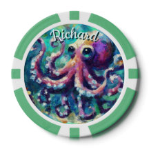 Octopus Nautical Beach Coastal Personalisiert