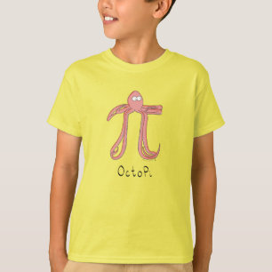 Octopus Niedlich Mathe Pi Day Kid's Boy's T - Shir T-Shirt