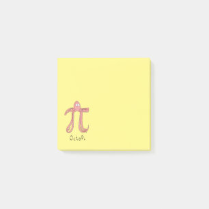 Octopus Niedlich Mathe Pi Day Post-It-Notes Post-it Klebezettel