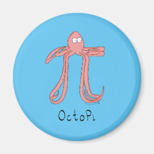 Octopus Niedlich Mathematik Pi Day Magnet