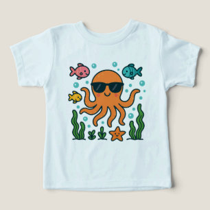 Octopus - Niedlicher Kraken mit Sonnenbrille Kinde