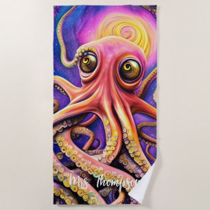 Octopus Ocean Sea Tintenfisch Tier Aquarium Strandtuch