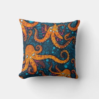 Octopus Ocean Theme accent coussin