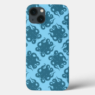 Octopus On Blue Pattern Case-Mate iPhone Hülle