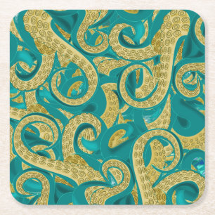 Octopus Paper Untersetzer - Malerei