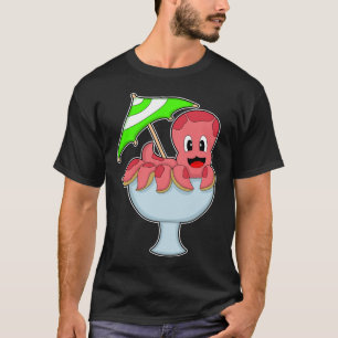 Octopus Party Cocktail Regenschirm T-Shirt