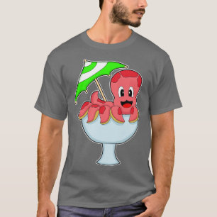 Octopus Party Cocktail Regenschirm T-Shirt