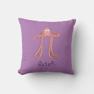 Octopus Pi Symbol Math Lehrer Funny Kissen