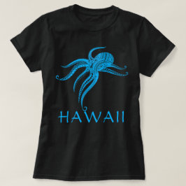 OCTOPUS POLYNESIAN TRIBAL HAWAII LtBlue T-Shirt