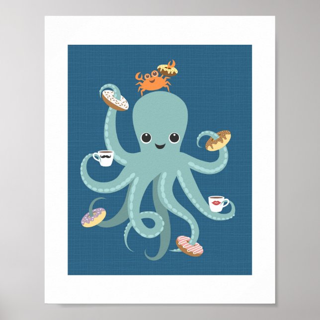 Octopus Poster Print (Vorne)
