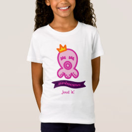 Octopus Princess Geburtstagsfeier personalisieren T-Shirt