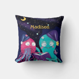 Octopus & Quellyfish Freundschaft Kissen
