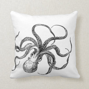 Octopus & Sea Horse   Akzentkissen Kissen