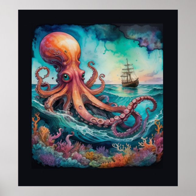 Octopus Ship Poster (Vorne)