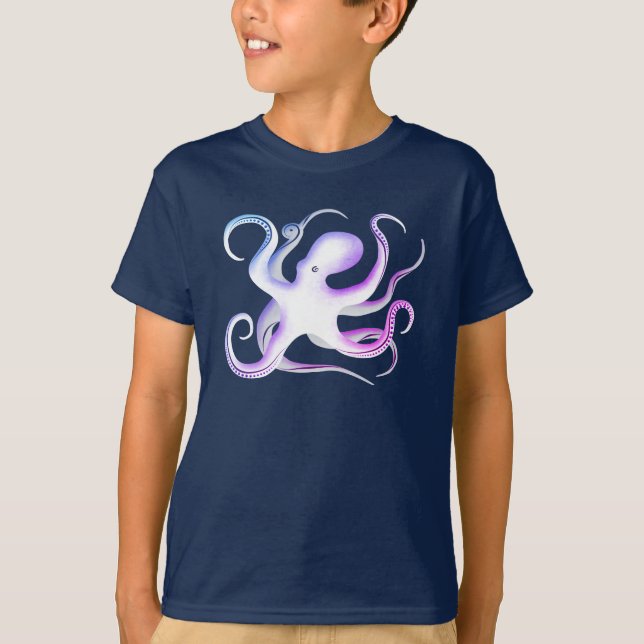 Octopus-Silhouette T-Shirt (Vorderseite)