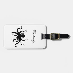Octopus Silhouette Thunder_Cove Gepäckanhänger