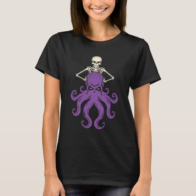 Octopus Skeleton T-Shirt (Vorderseite)