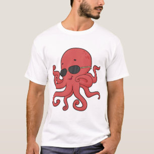 Octopus-Sonnenbrille T-Shirt