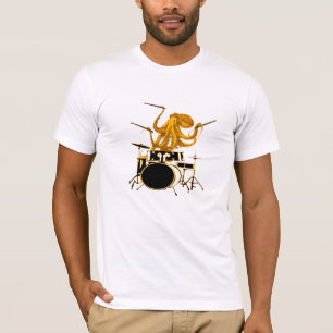 Octopus spielt Schlagzeug Drum Shirt Drum T Shirt