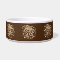 Octopus Steampunk Surreal Retro Style Machine