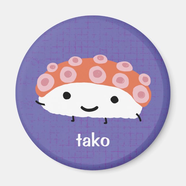 Octopus Sushi (tako) Magnet (Vorne)