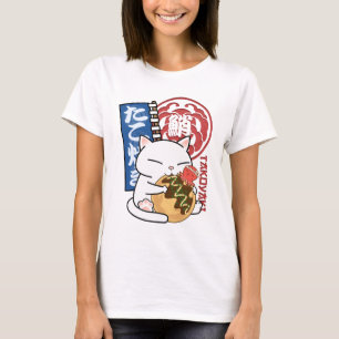 Octopus Takoyaki Cat T-Shirt