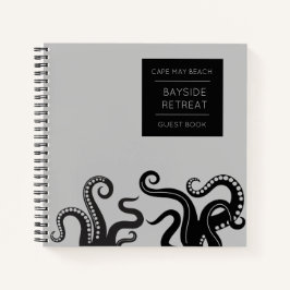 Octopus Tentacle Beach House Spiral Gästebuch Notizbuch