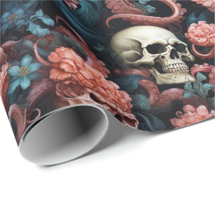 Octopus Tentacles Skull Ocean Underwater Coral Geschenkpapier