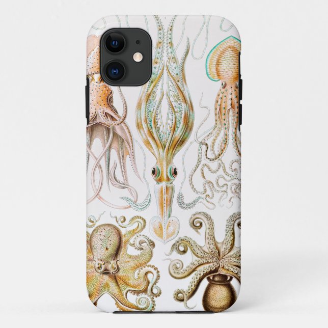Octopus-Tintenfisch, Gamochonia, von Ernst Haeckel Case-Mate iPhone Hülle (Rückseite)