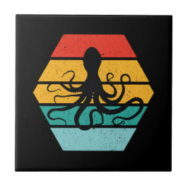 Octopus Tintenfisch Sea Kreatur Tentakeln Sonnenun Fliese
